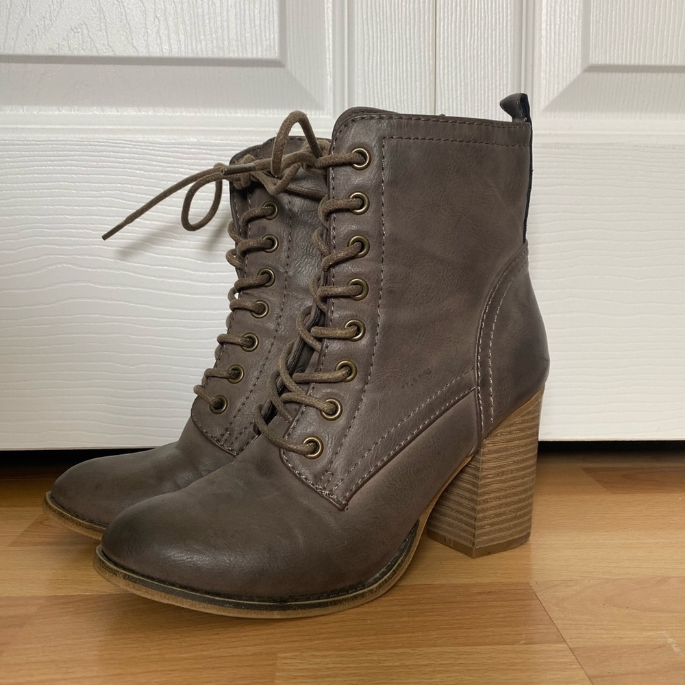 Brown booties